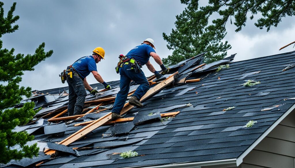 Dakreparatie bij stormschade