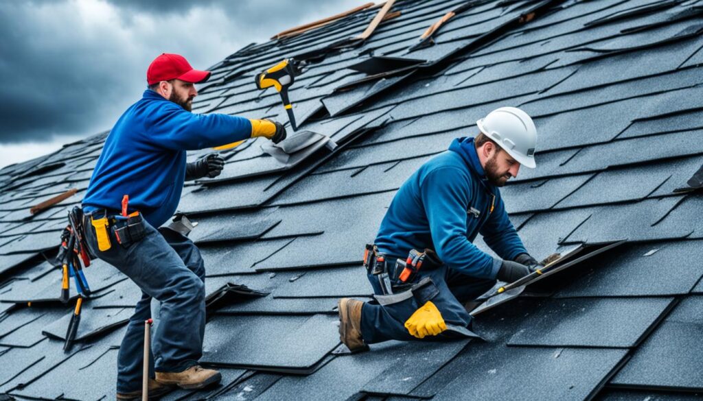 Noodreparaties bij dakschade