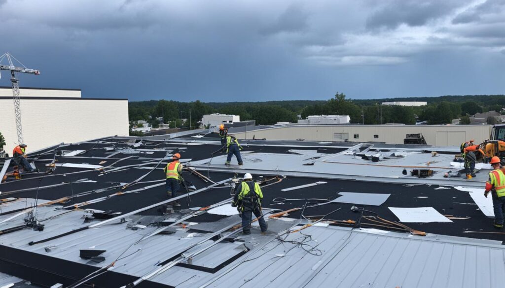 Noodreparaties voor bedrijfsdaken