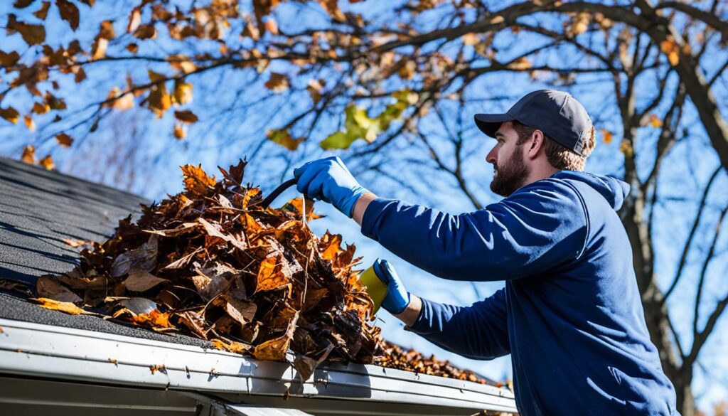 Garage dakgoten reinigen