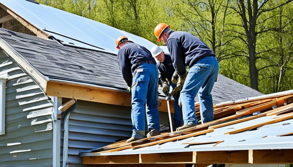 Schuur dakgoten aanbrengen