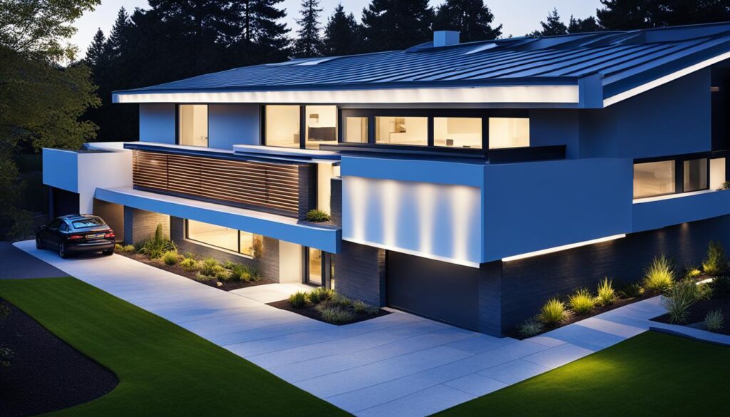 Dakgoot met geïntegreerde verlichting