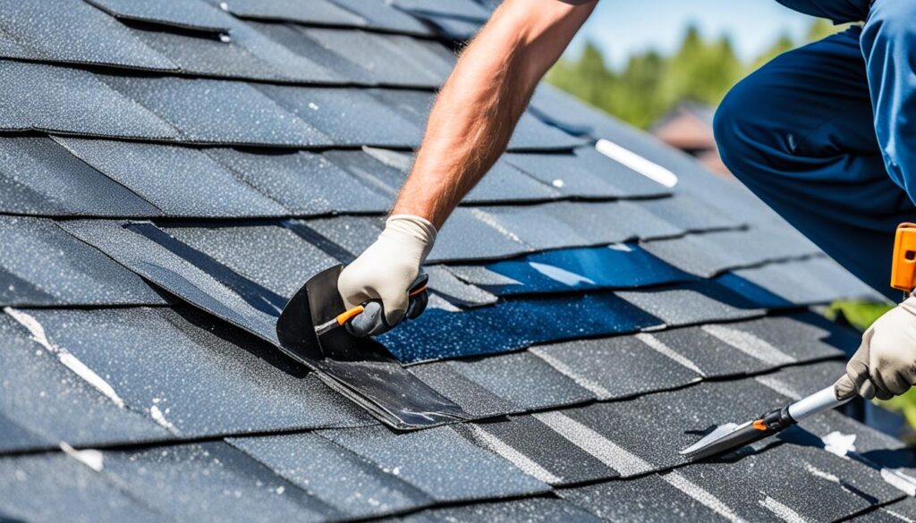 Dakreparatie bij hagelschade