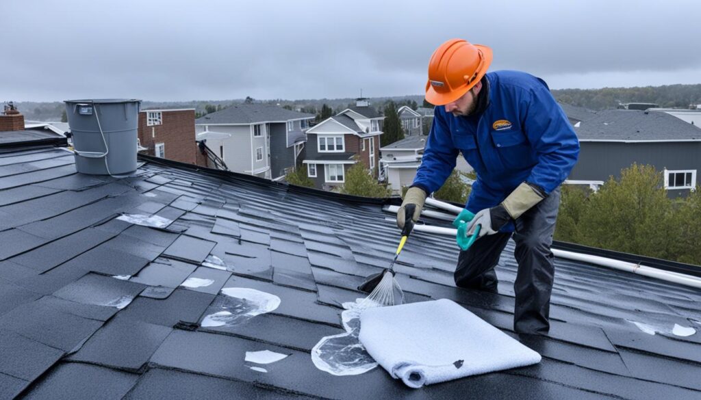 Dakreparatie bij waterinsijpeling